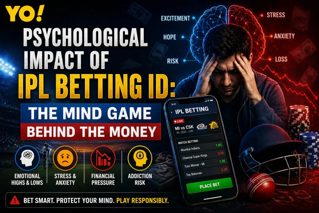 Psychological impact of IPL Betting ID showing stress anxiety addiction and emotional effects of online betting